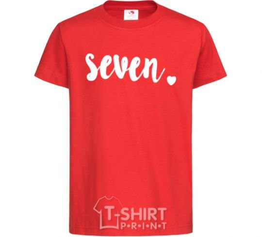 Детская футболка Seven Красный фото