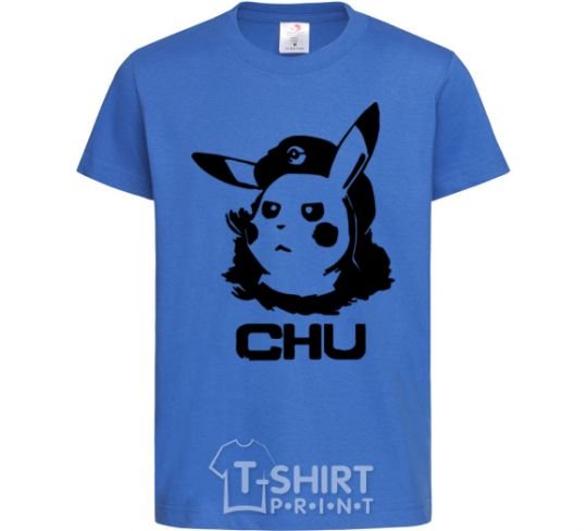 Kids T-shirt Chu royal-blue фото