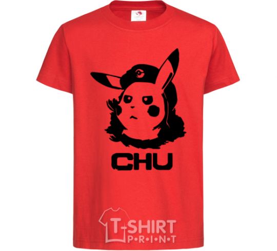 Kids T-shirt Chu red фото
