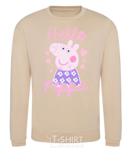 Sweatshirt Hello Peppa sand фото