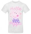 Men's T-Shirt Hello Peppa White фото