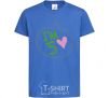 Kids T-shirt I am five royal-blue фото