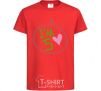 Kids T-shirt I am five red фото