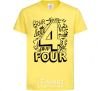 Детская футболка 4 - Four Лимонный фото