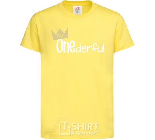 Детская футболка Mr ONEderful Лимонный фото