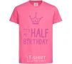 Kids T-shirt It's my half birthday crown heliconia фото