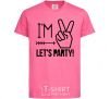 Kids T-shirt I am two let's party heliconia фото