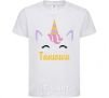 Kids T-shirt Tanya the unicorn White фото