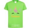 Kids T-shirt Tanya the unicorn orchid-green фото