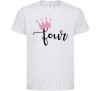 Kids T-shirt Four crown White фото