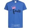 Kids T-shirt Four crown royal-blue фото