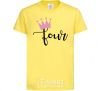 Kids T-shirt Four crown cornsilk фото