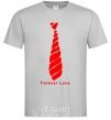 Men's T-Shirt Forever Love her grey фото