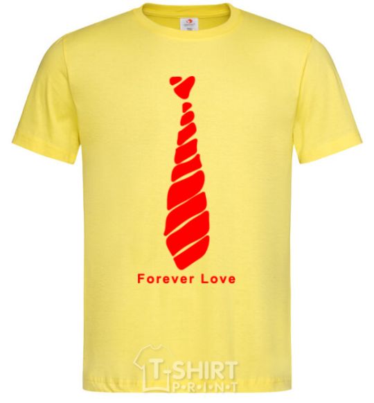 Men's T-Shirt Forever Love her cornsilk фото