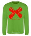 Sweatshirt Forever Love him orchid-green фото