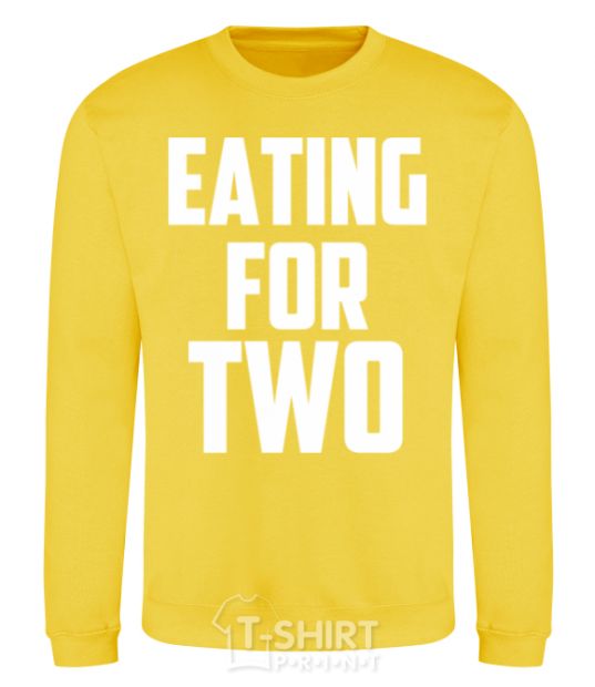 Sweatshirt Eating for two yellow фото