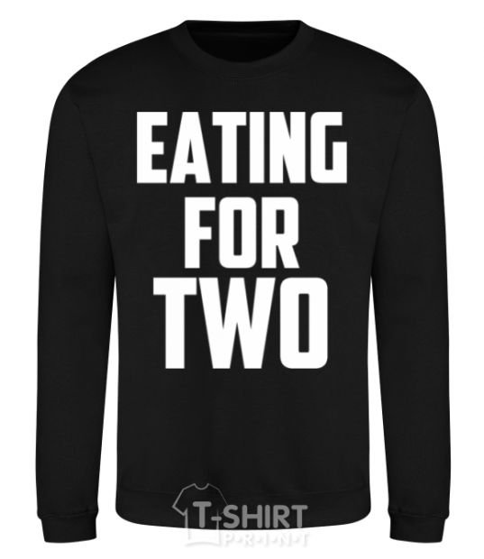 Sweatshirt Eating for two black фото