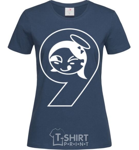 Women's T-shirt 9 angel navy-blue фото