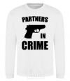 Sweatshirt Partners in crime she White фото