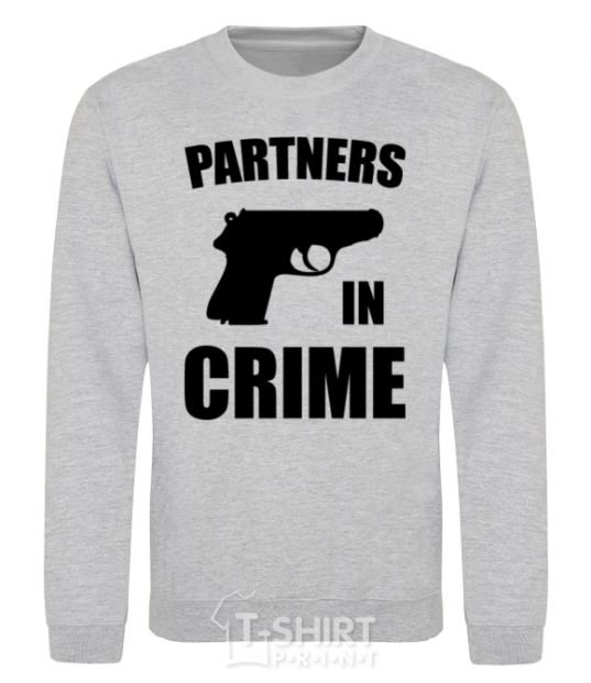 Sweatshirt Partners in crime she sport-grey фото