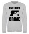 Sweatshirt Partners in crime she sport-grey фото