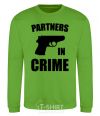 Sweatshirt Partners in crime she orchid-green фото