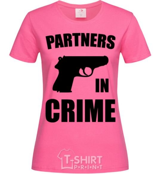 Women's T-shirt Partners in crime she heliconia фото