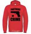 Men`s hoodie Partners in crime he bright-red фото