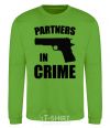 Sweatshirt Partners in crime he orchid-green фото