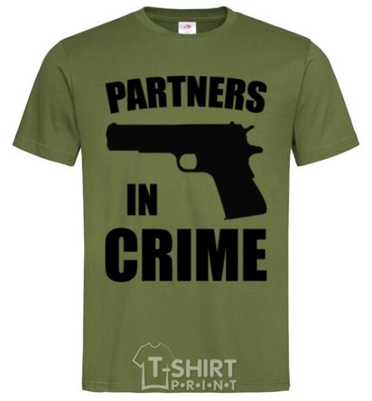 Men's T-Shirt Partners in crime he millennial-khaki фото