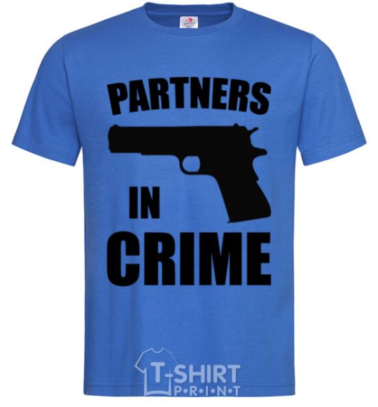 Men's T-Shirt Partners in crime he royal-blue фото
