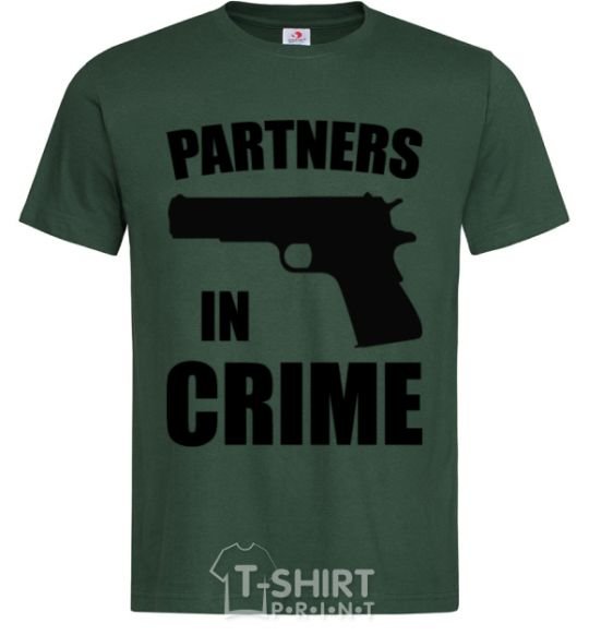 Men's T-Shirt Partners in crime he bottle-green фото