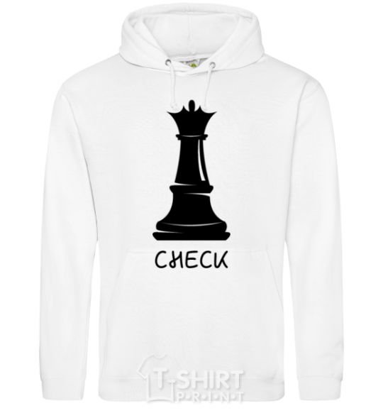 Men`s hoodie Check White фото