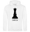 Men`s hoodie Check White фото