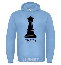 Мужская толстовка (худи) Check Голубой фото