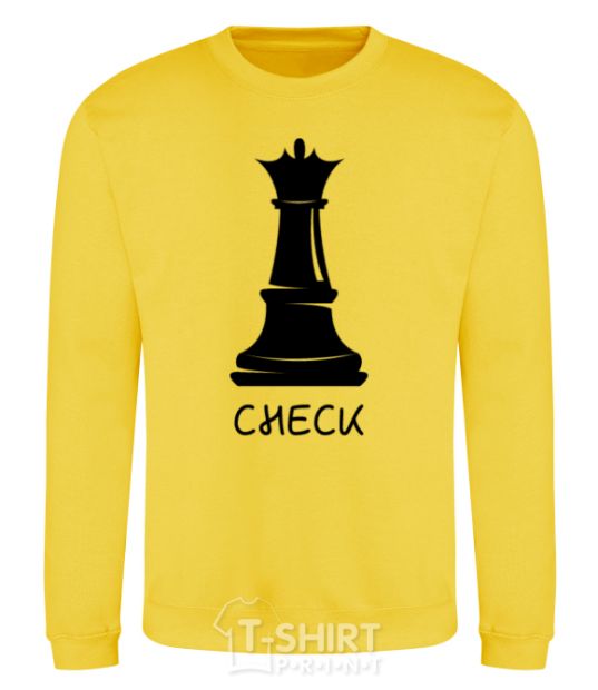 Sweatshirt Check yellow фото