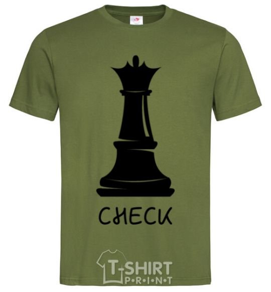 Men's T-Shirt Check millennial-khaki фото