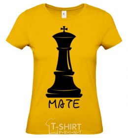 Women's T-shirt Mate cornsilk фото