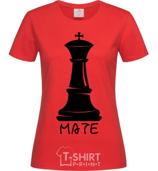 Women's T-shirt Mate red фото