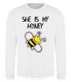 Sweatshirt She is my honey White фото