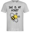 Men's T-Shirt She is my honey grey фото