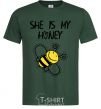 Men's T-Shirt She is my honey bottle-green фото