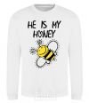 Sweatshirt He is my honey White фото