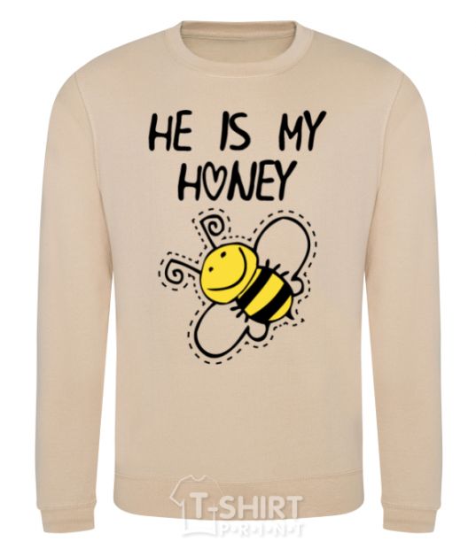 Sweatshirt He is my honey sand фото