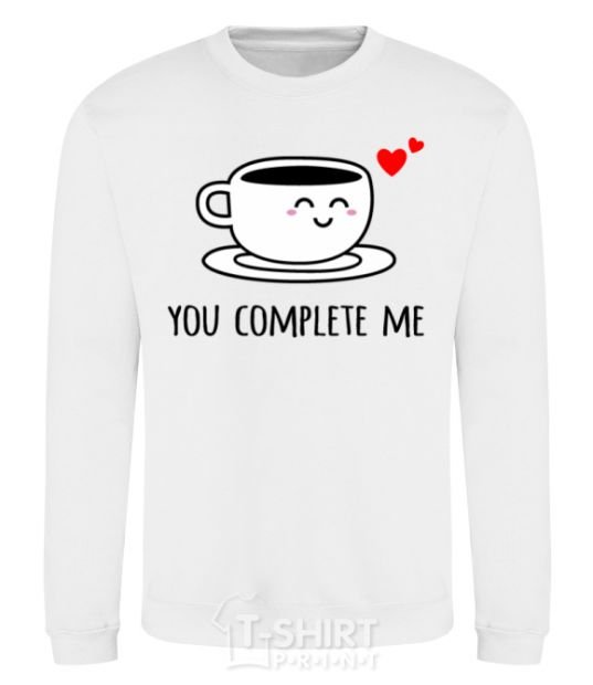 Свитшот You complete me cup Белый фото