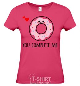 Women's T-shirt You complete me donut heliconia фото