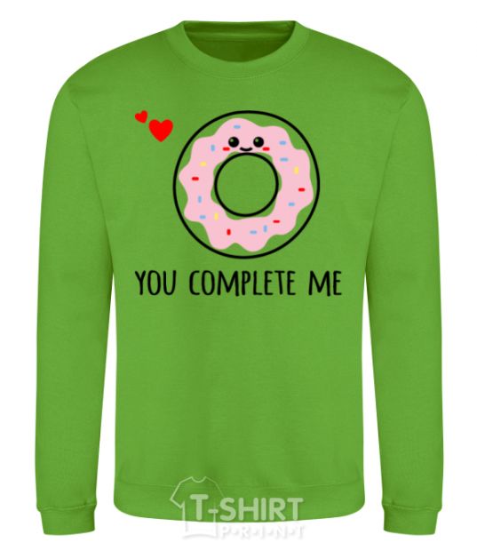 Sweatshirt You complete me donut orchid-green фото