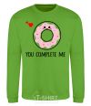 Sweatshirt You complete me donut orchid-green фото