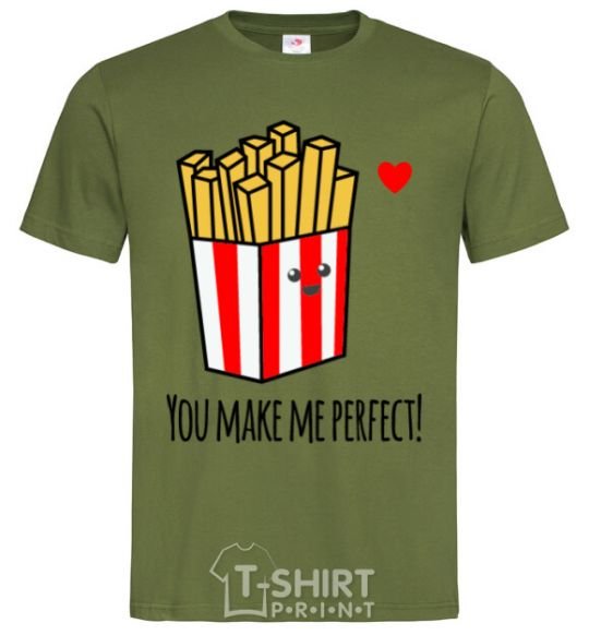 Men's T-Shirt You make me perfect potato millennial-khaki фото