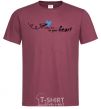 Men's T-Shirt Take me to your heart burgundy фото